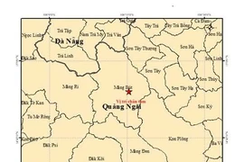 2 trận động đất liên tiếp xảy ra ở Quảng Ngãi
