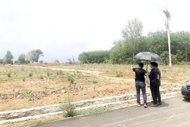 Mua bán đất. Ảnh: QUANG HUY