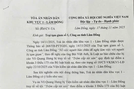 Tòa ra văn bản không chấp nhận luật sư gặp bị cáo đang bị tạm giam 