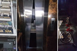 Mất điện đột ngột, 4 người kẹt trong thang máy