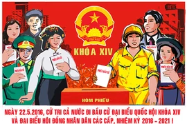 Áp phích cổ động bầu cử đại biểu Quốc hội, HĐND khóa trước.