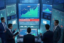 Thị trường chứng khoán rớt điểm ngay khi mở cửa