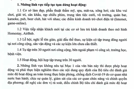 TP.HCM: Nhiều ngành nghề tiếp tục tạm dừng hoạt động 