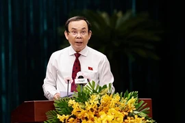 Bí thư Thành ủy TP.HCM Nguyễn Văn Nên. Ảnh: HOÀNG GIANG