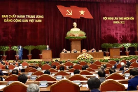 Toàn cảnh Hội nghị Trung ương lần thứ 14, khóa XII. Ảnh: TTXVN