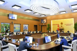 Phiên họp thứ 52 của UBTVQH. Ảnh: Quochoi