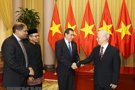 Tổng Bí thư, Chủ tịch nước tiếp các Đại sứ đến trình Quốc thư