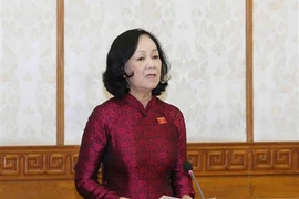 Bà Trương Thị Mai, Ủy viên Bộ Chính trị, Trưởng Ban Tổ chức Trung ương. Ảnh: TTXVN
