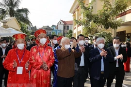 Tổng Bí thư dự Ngày hội Đại đoàn kết toàn dân tộc tại Hà Nội