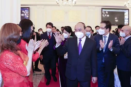 Chủ tịch nước Nguyễn Xuân Phúc gặp kiều bào Việt Nam tại Liên bang Nga