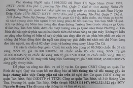 Công an tìm nhân chứng vụ giật túi xách ở gần sân bay Tân Sơn Nhất