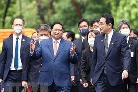 Thủ tướng Phạm Minh Chính chủ trì lễ đón, hội đàm với Thủ tướng Nhật Bản Kishida Fumio