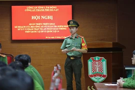 Công an tỉnh Lâm Đồng ra quân kiểm soát giao thông trên Quốc lộ 20