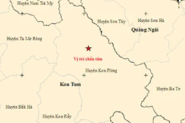 Xuất hiện trận động đất tại Kon Tum