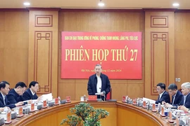 Tổng Bí thư chủ trì phiên họp thứ 27 Ban Chỉ đạo Trung ương về phòng, chống tham nhũng, lãng phí, tiêu cực vào sáng 31-12-2024.