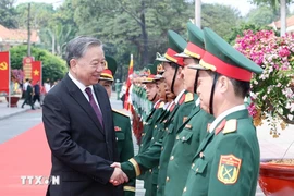Tổng Bí thư Tô Lâm thăm, làm việc với Bộ Chỉ huy quân sự tỉnh Bình Dương