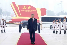 Tổng Bí thư Tô Lâm cùng các đại biểu đến dự Phiên họp trù bị Đại hội XIV của Đảng
