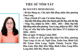 Chân dung bà Nguyễn Minh Hoàng, Chủ tịch HĐND phường Tam Long, ứng cử ĐBQH khóa XVI