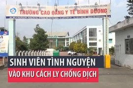 47 sinh viên tình nguyện phục vụ tại các khu cách ly