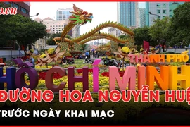  Video: Đường hoa Nguyễn Huệ Tết Giáp Thìn 2024 trước ngày khai mạc
