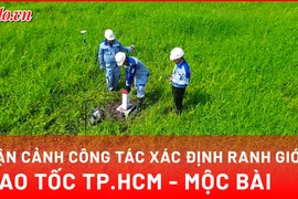 Video: Cận cảnh quá trình xác định ranh giới cao tốc TP.HCM - Mộc Bài