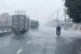 Mưa dông đang xuất hiện nhiều nơi ở TP.HCM