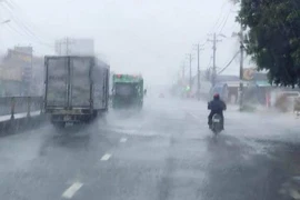 Nhiều tỉnh ở Nam Bộ có mưa nhiều nơi do ảnh hưởng của bão