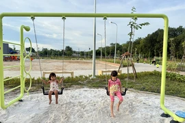 Khánh thành công viên Tân Thạnh Tây, người dân có thêm điểm vui chơi 