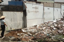 Căn nhà của chị Dương bị cưỡng chế ngày 25-10. Ảnh: VÕ HÀ