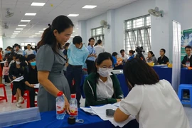 Tại TP.HCM có nhiều hoạt động tuyển dụng lao động sau Tết Nguyên đán 2024. Ảnh: VÕ THƠ