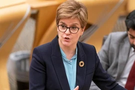 Bộ trưởng thứ nhất của Scotland Nicola Sturgeon phát biểu trước Quốc hội.