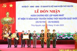 Huyện Thủy Nguyên đón nhận Huân chương Độc lập hạng Nhất