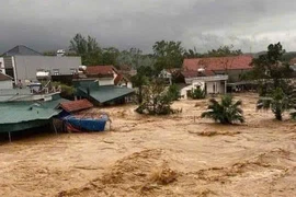 Nhiều nơi ở miền núi Quảng Ninh ngập lụt sau bão số 3