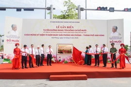 Tên cố Tổng Bí thư Đỗ Mười được đặt cho 1 trong những con đường rộng nhất Hải Phòng