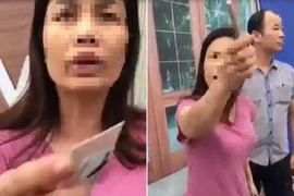 Clip: Quát tháo, 'ép' CSGT nghe điện thoại để xin xe
