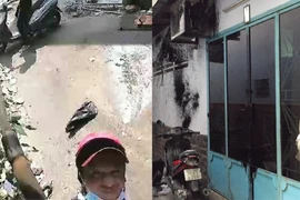 Camera ghi lại cảnh nhóm thanh niên tạt sơn vào nhà dân