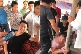 Clip: Xưng công an, còng tay bắt người ở Hà Nội