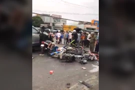 Clip: Hiện trường vụ tai nạn kinh hoàng ở Long An 