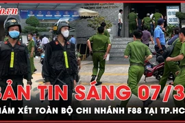 Bản tin sáng 7-3: Tự đặt lẵng hoa ghi tên lãnh đạo Đảng mừng khai trương; Khám xét F88 tại TP.HCM