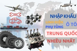 Việt Nam nhập linh kiện, phụ tùng ô tô nhiều nhất từ Trung Quốc