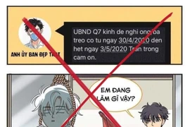 Tin nhắn không dấu liên quan UBND quận 7 là tin giả