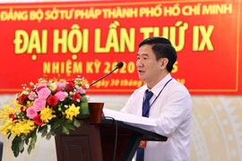 Ông Huỳnh Văn Hạnh tái đắc cử Bí thư Đảng ủy Sở Tư pháp 