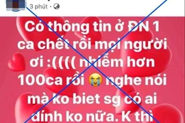 Một người ở quận 7 bị phạt vì đưa tin sai về dịch COVID-19