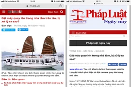 Yêu cầu ngừng sao chép tin bài trên báo Pháp Luật TP.HCM