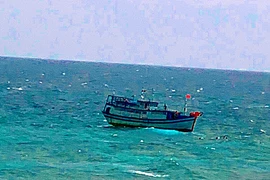 8 thuyền viên nhảy xuống biển Phú Qúy bơi vào bờ để trốn khai báo