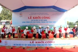 Khởi công cầu Văn Thánh, cây cầu thứ 5 nối hai bờ sông Cà Ty - Phan Thiết