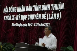 Phê chuẩn bãi nhiệm chức vụ phó chủ tịch tỉnh Bình Thuận 