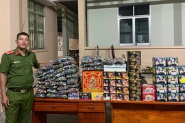 2 người ở Bình Thuận tàng trữ gần 100 kg pháo nổ