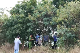 Phát hiện bộ xương người nghi là nam giới nằm trong lùm cây 