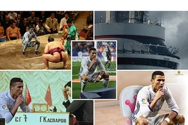 Ảnh chế Ronaldo mừng bàn thắng theo trào lưu đứng hình